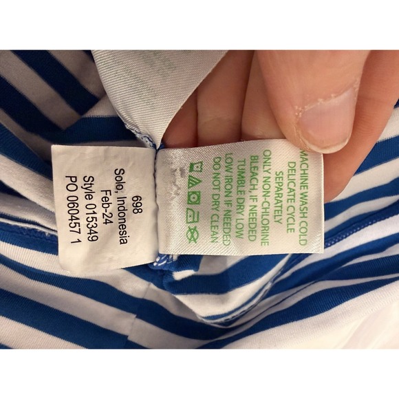 Lilly Pulitzer, Dune UPF 50+ Short Sleeve Dress, Barton Blue St. Tropez, Large - Picture 8 of 9